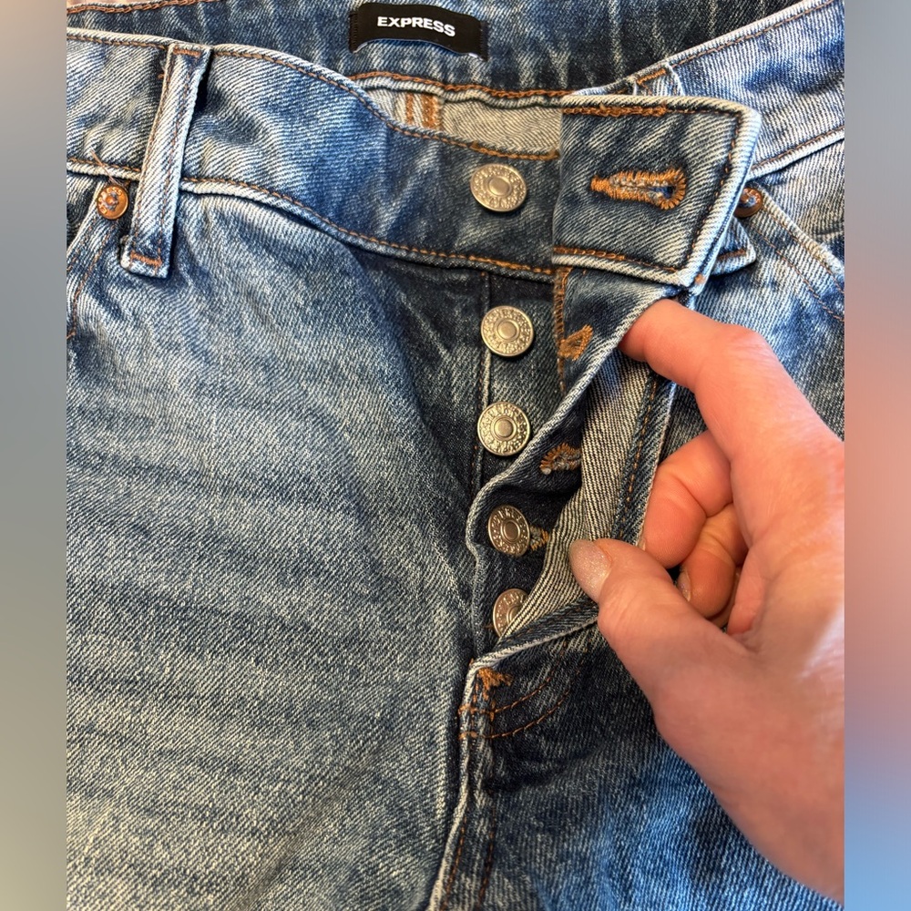 Express Wide Leg Baggy Jeans